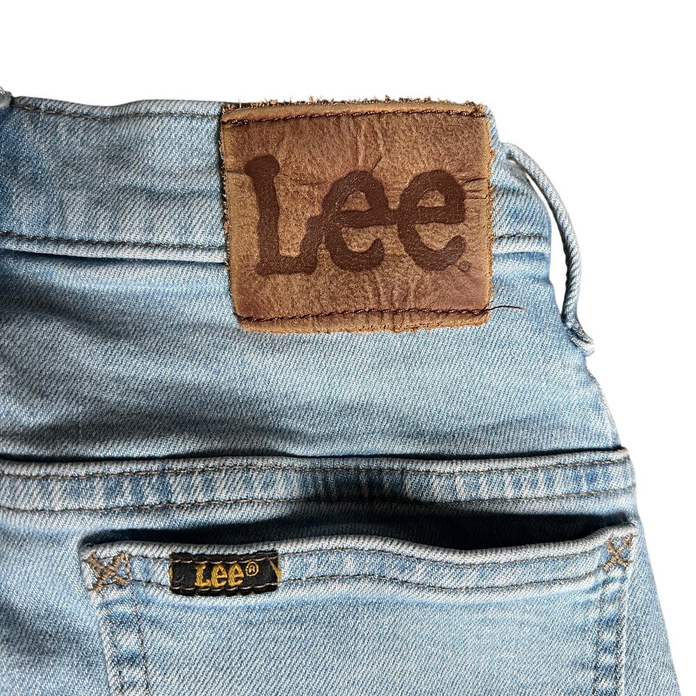 LEE Womens High Rise Classic Straight Fit Light Wash Blue‎ Denim Jeans Size 25 - Picture 10 of 11
